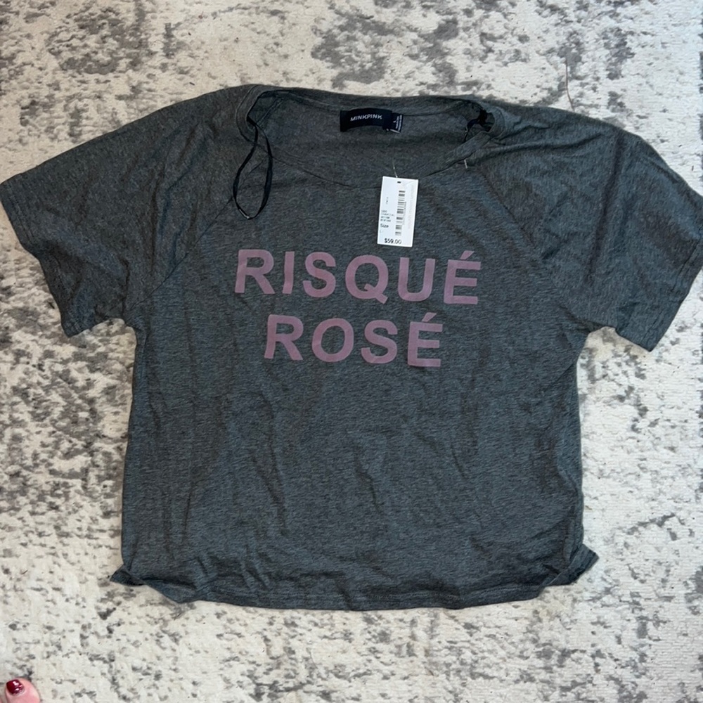 MINKPINK “Risqué Rosé” Tee